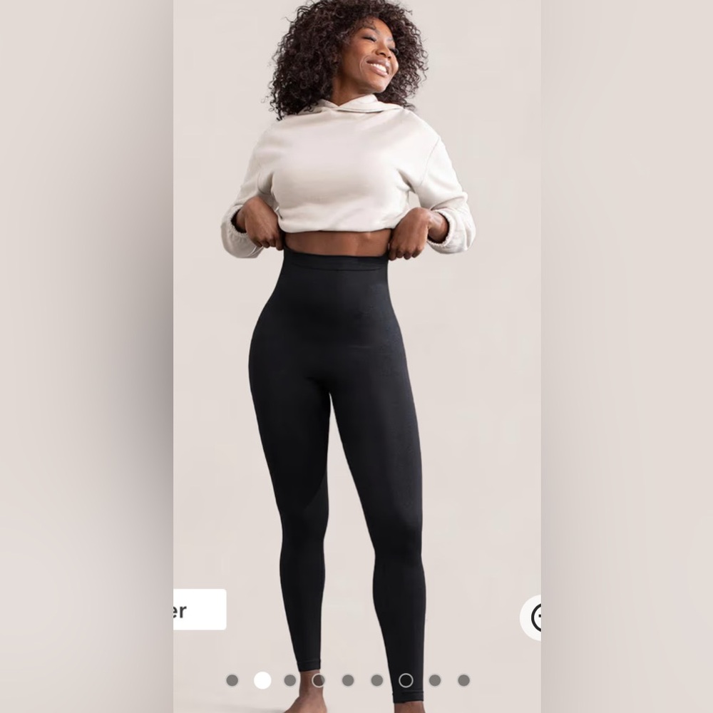 Shapermint Essentials Black High Waisted Shaper Leggings NWT XL #2253